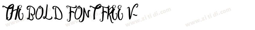 THE BOLD FONT FREE V字体转换